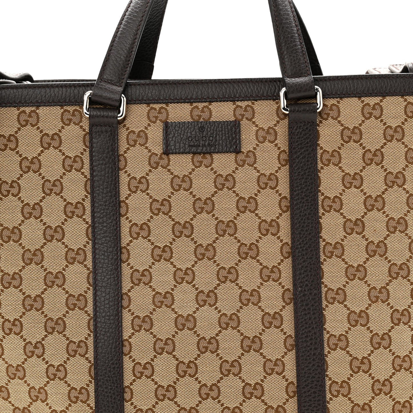 GG Monogram Large Joy Tote Bag Dark Brown