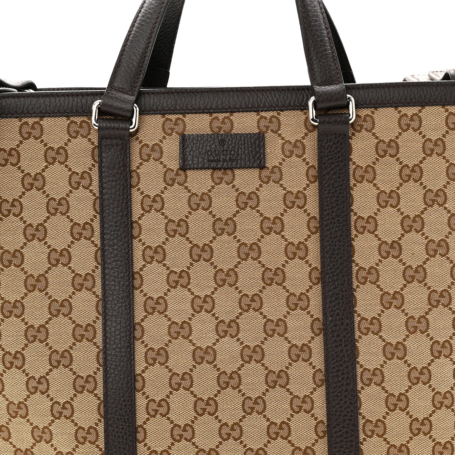 Gucci GG Monogram Large Joy Tote Bag Dark Brown 9 of 11
