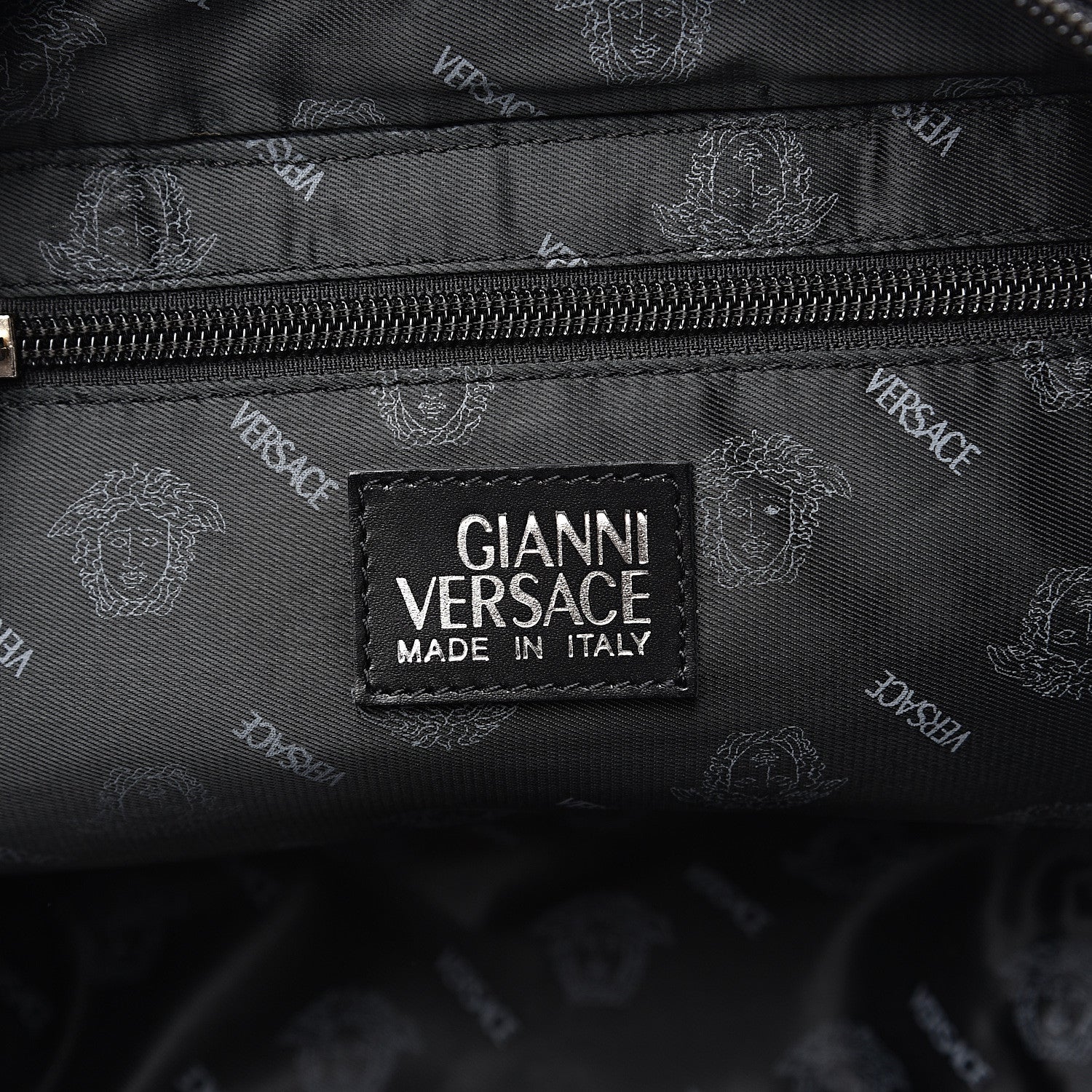 Versace Nylon Bowler Bag Black 5 of 9