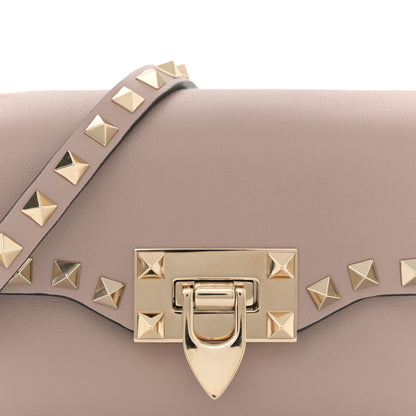 Valentino Garavani Calfskin Mini Rockstud Crossbody Bag Poudre 7 of 10
