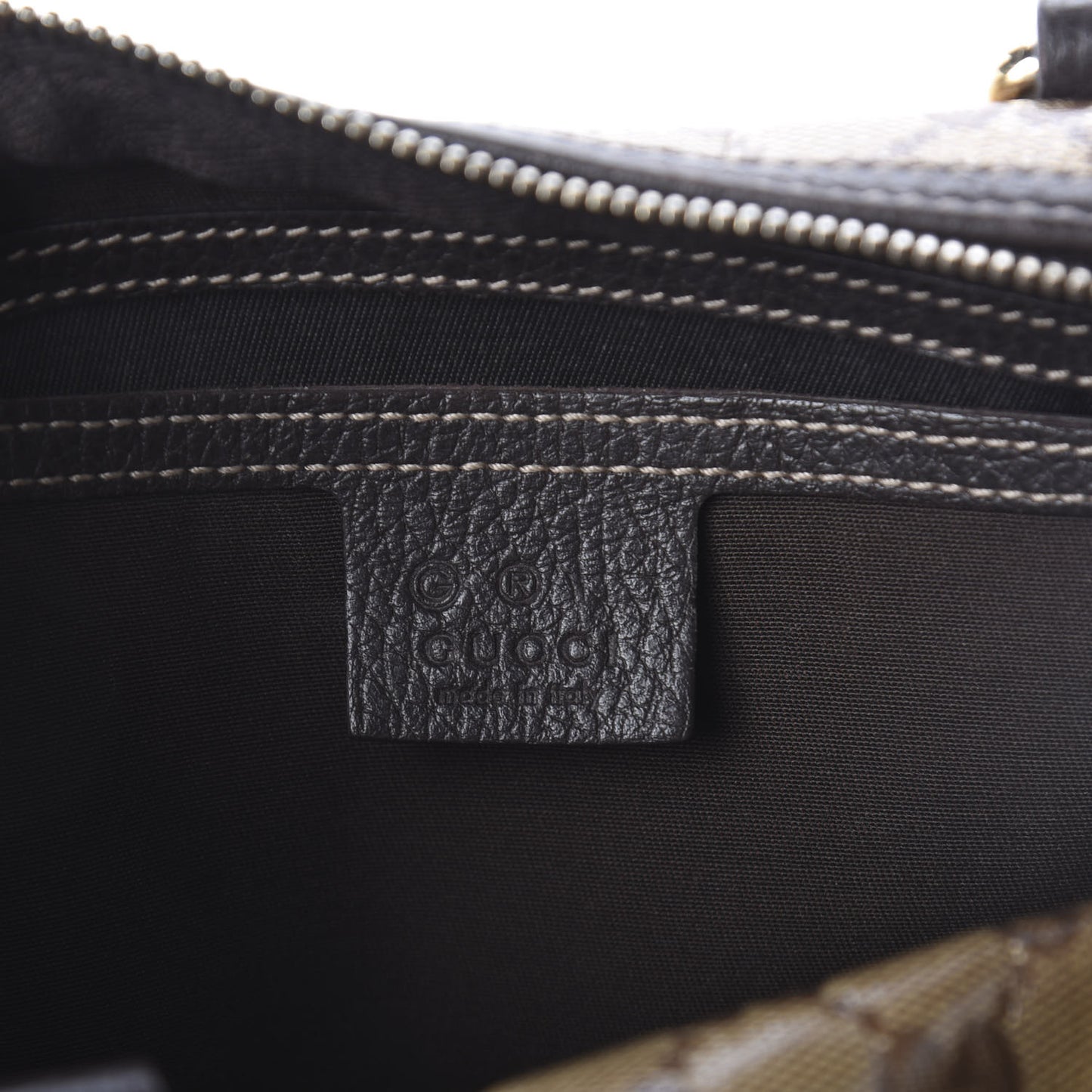 Crystal Monogram Medium Joy Boston Dark Brown