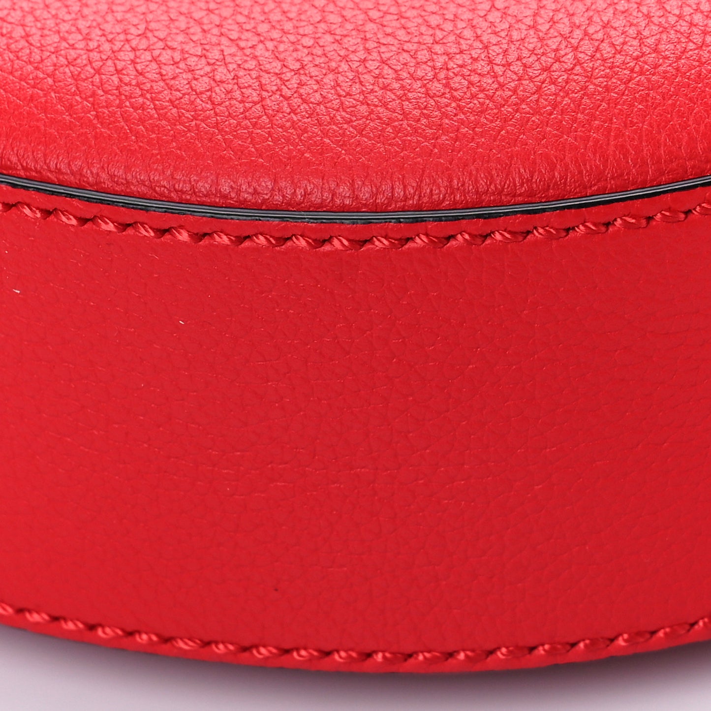 Calfskin La Medusa Round Camera Bag Red