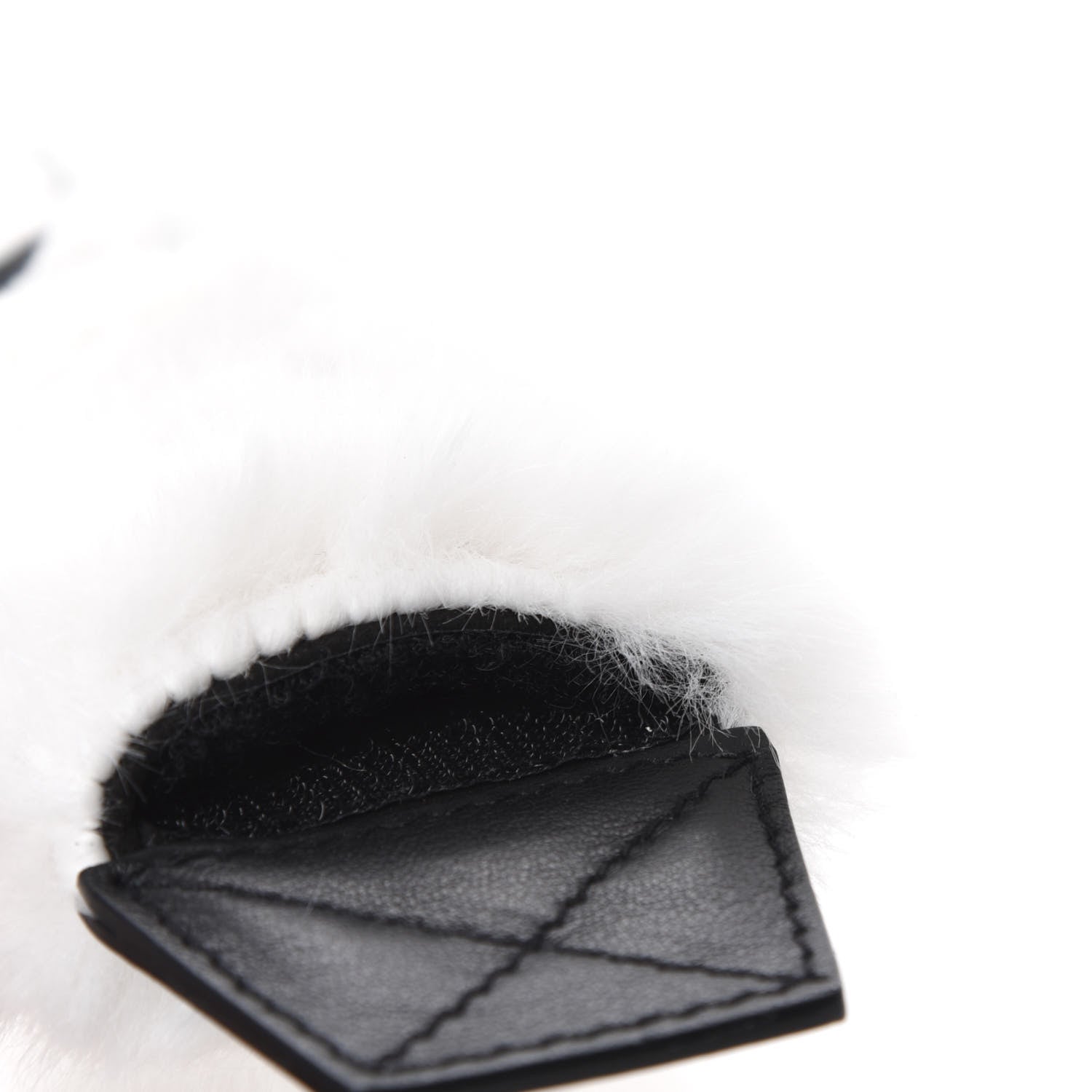 Givenchy Faux Fur Logo Bag Strap White 3 of 6