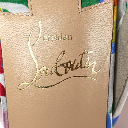Christian Louboutin Crepe Satin Bloomy Crosse Du Desert 100 Sandals 36 Multicolor 8 of 8