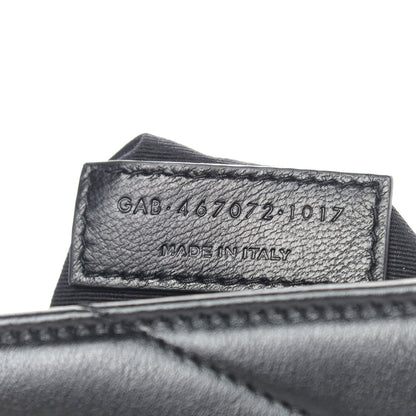 Saint Laurent Calfskin Y Quilted Monogram Toy Loulou Crossbody Bag Black 6 of 10