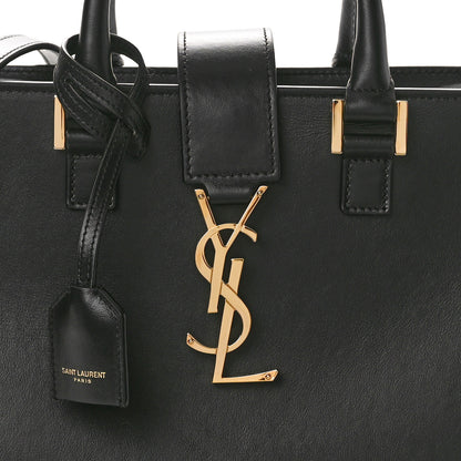 Saint Laurent SAINT LAURENT Calfskin Monogram Baby Cabas Black 7 of 9
