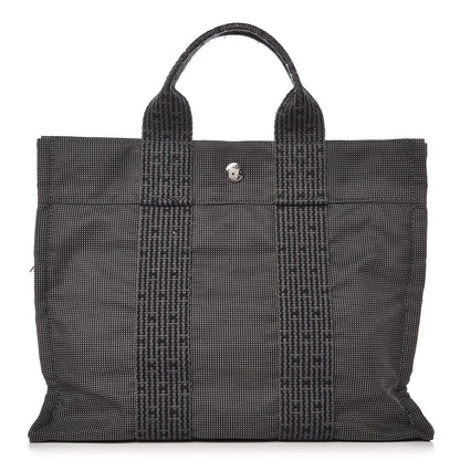 Hermes Canvas Herline PM Tote Grey 1 of 6