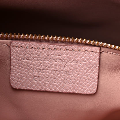 Salvatore Ferragamo Hammered Calfskin Vara Bow Chain Tote Pink 7 of 11