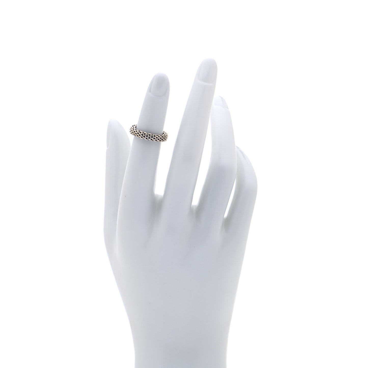 Sterling Silver Narrow Mesh Somerset Ring 46 3.75