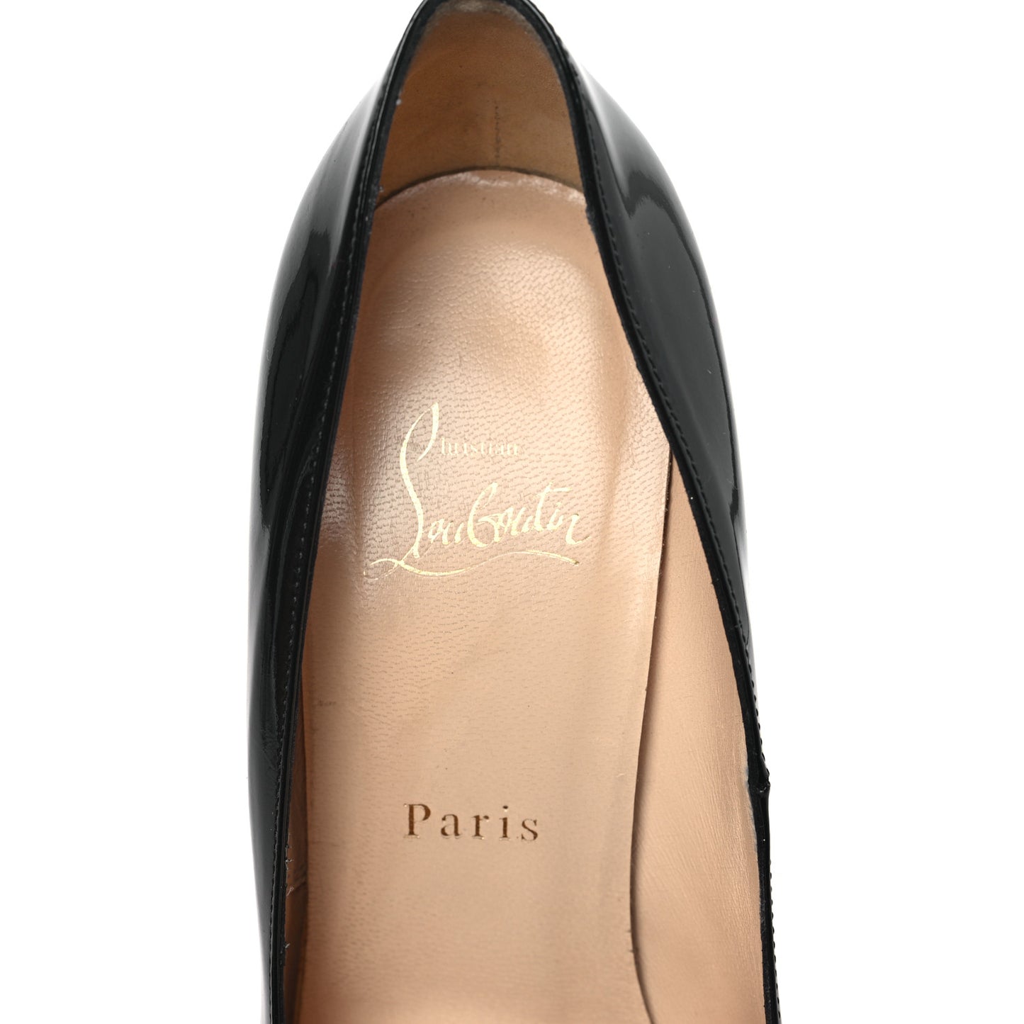 CHRISTIAN LOUBOUTIN Patent Bianca 140 Pumps 39 Black