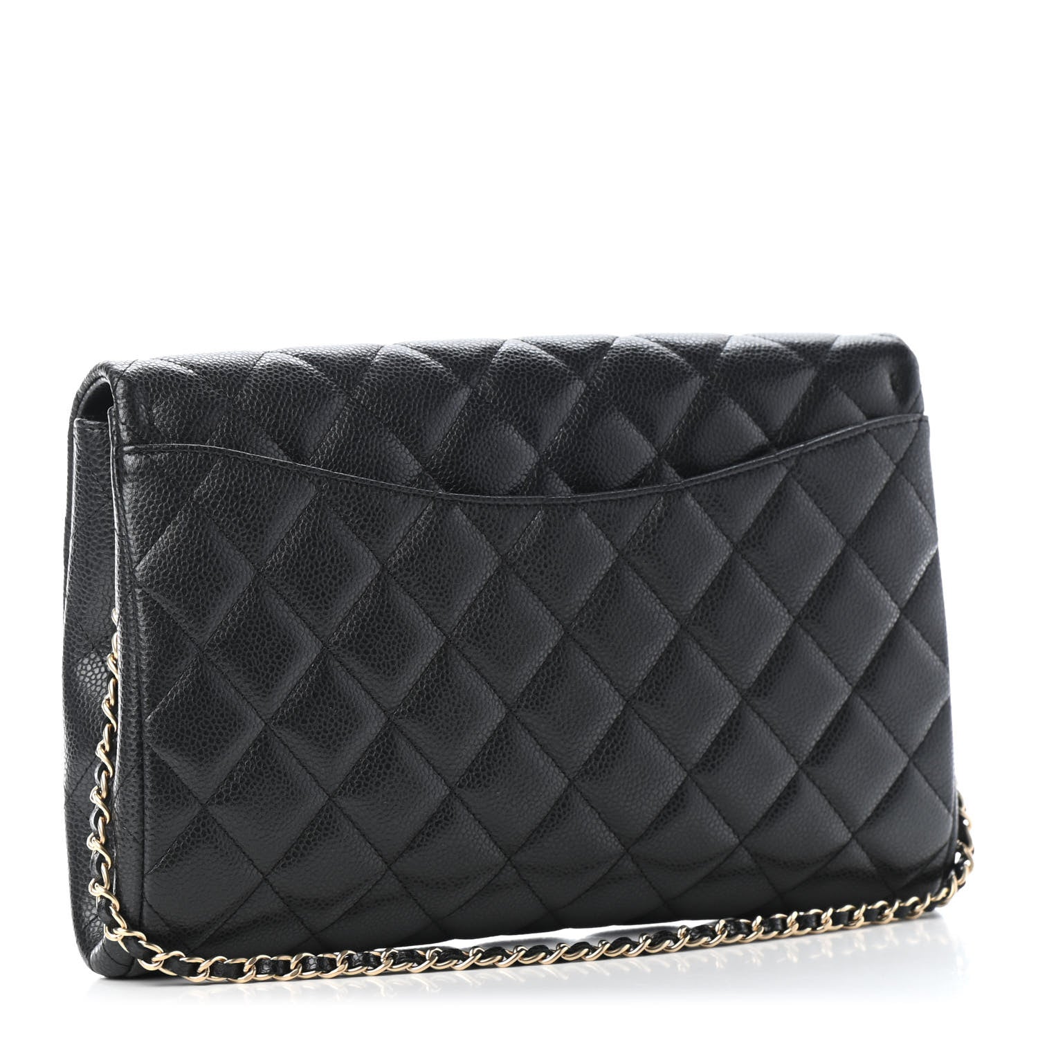 Chanel Caviar Quilted Clutch With Chain Flap Black 2 of 6