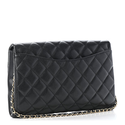 Chanel Caviar Quilted Clutch With Chain Flap Black 2 of 6