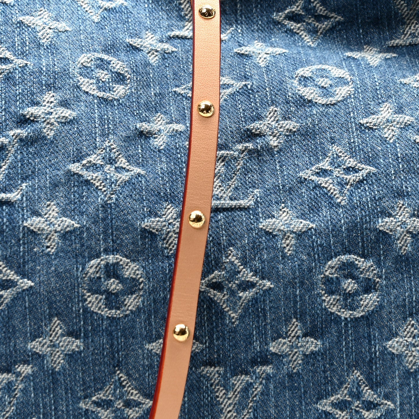 Monogram Denim CarryAll MM Blue