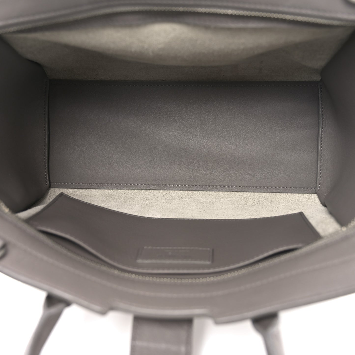 Calfskin Suede Baby Monogram Downtown Cabas Grey