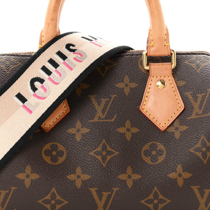 Louis Vuitton Monogram Speedy Bandouliere 20 Black 13 of 17