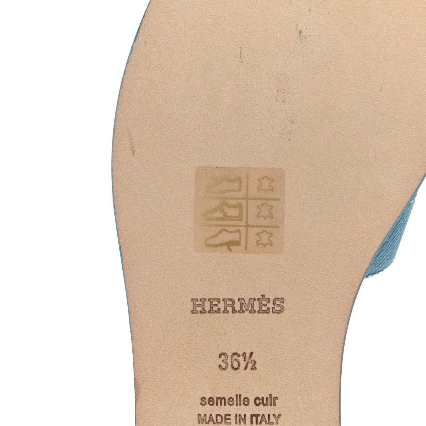 Epsom Oran Sandals 36.5 Bleu Littoral