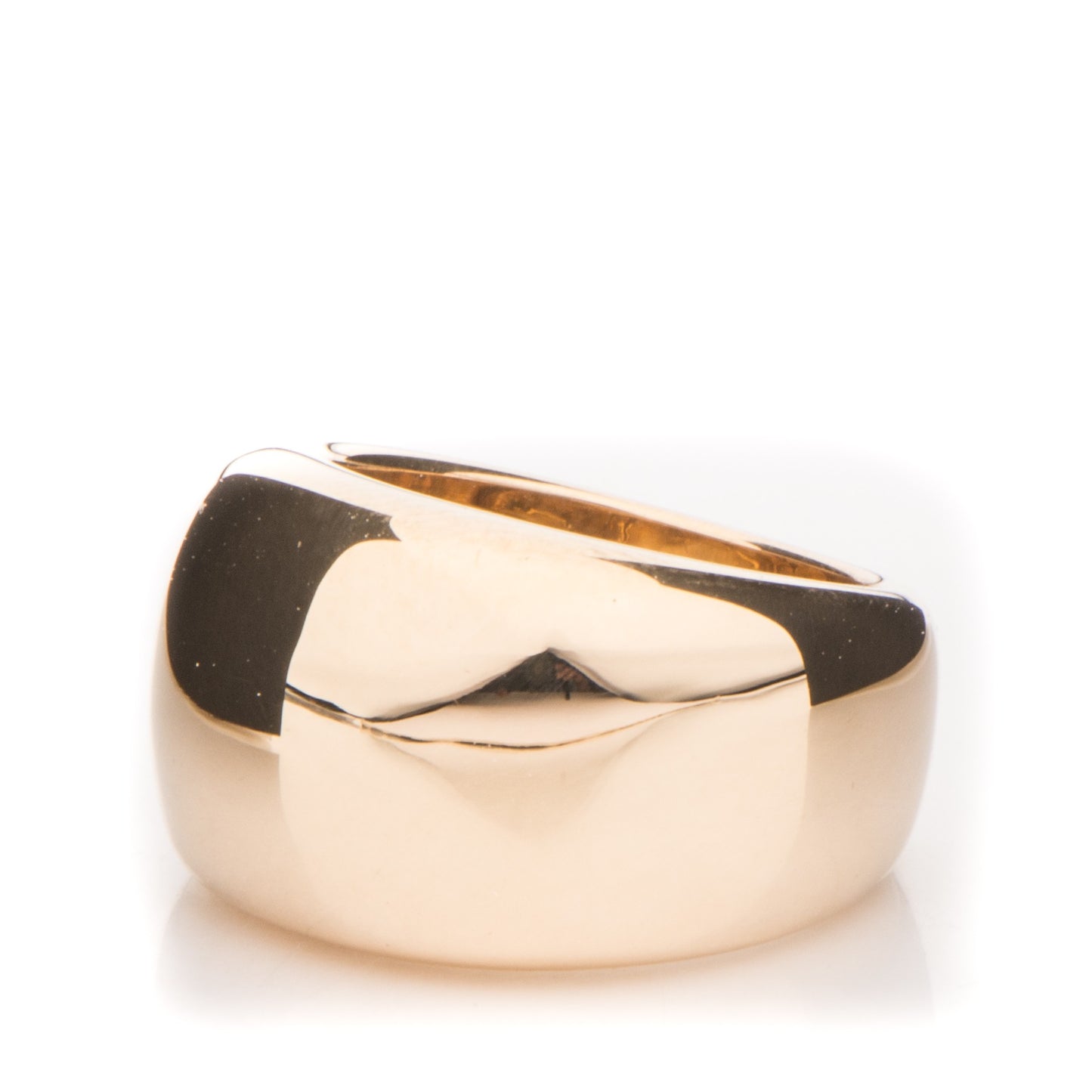 18K Yellow Gold Nouvelle Vague Dome Ring 51 5.75