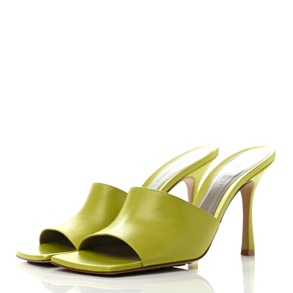 Bottega Veneta Lambskin Stretch Mule Sandals 41 Kiwi 3 of 10