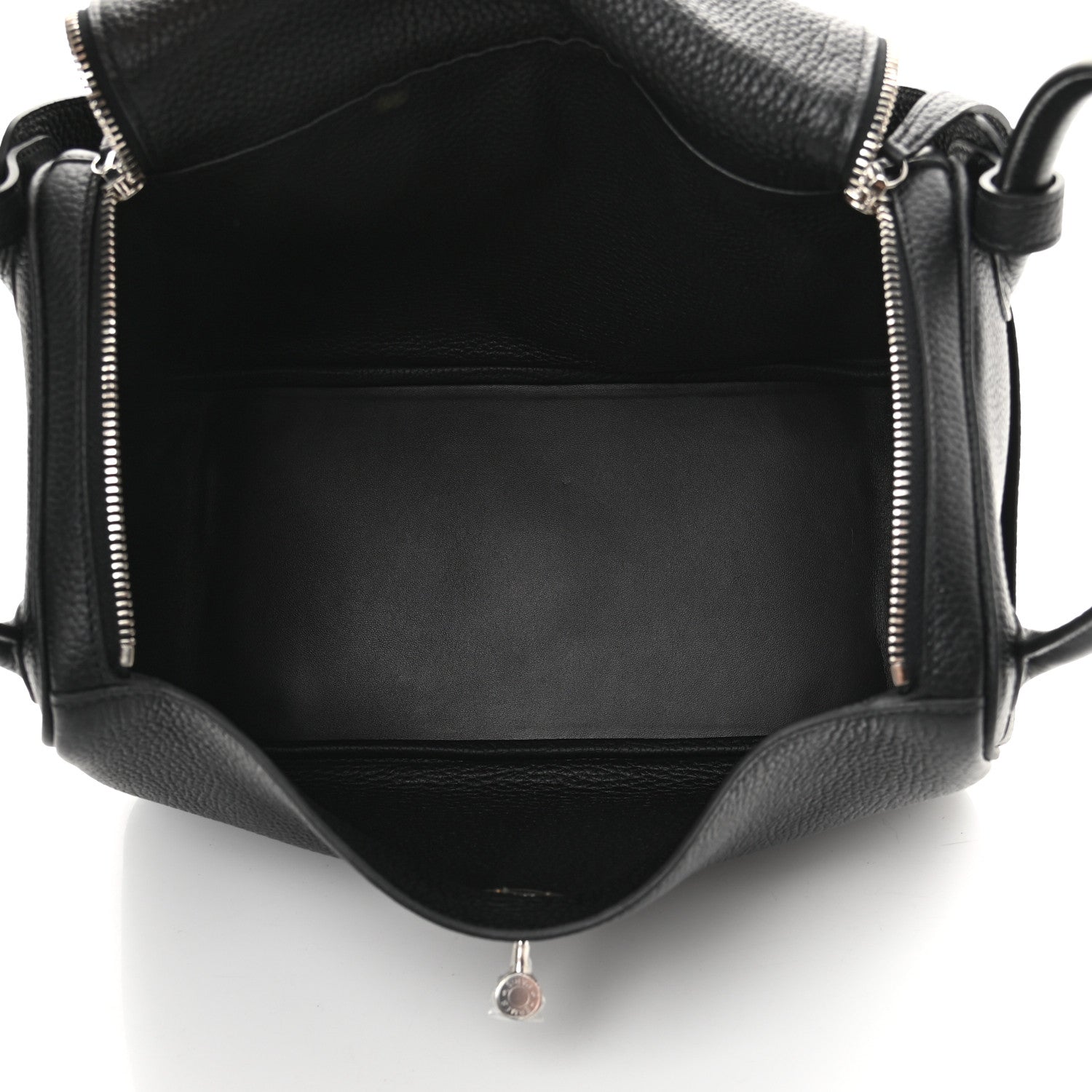 Hermes Taurillon Clemence Lindy 30 Black 6 of 11