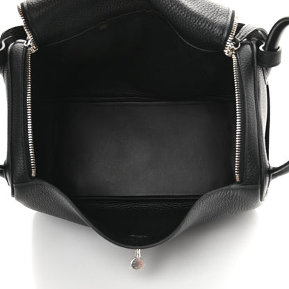 Hermes Taurillon Clemence Lindy 30 Black 6 of 11