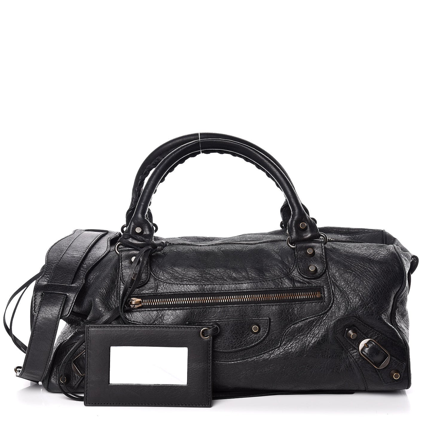 Agneau Classic Hardware Twiggy Black
