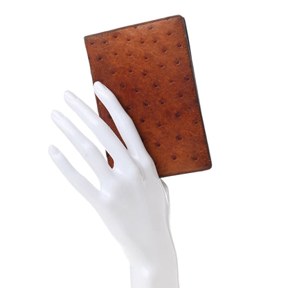 Hermes Ostrich Globe Trotter Agenda Cover PM Gold 2 of 9