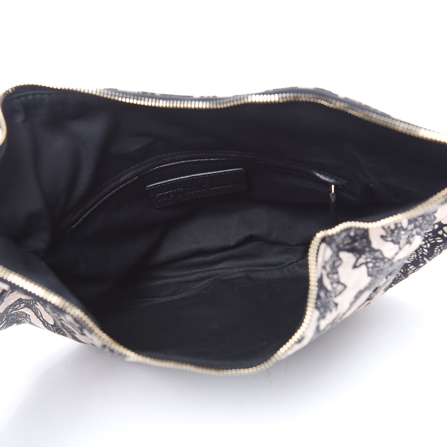 Alexander McQueen Silk De Manta Lace Print Clutch 5 of 11