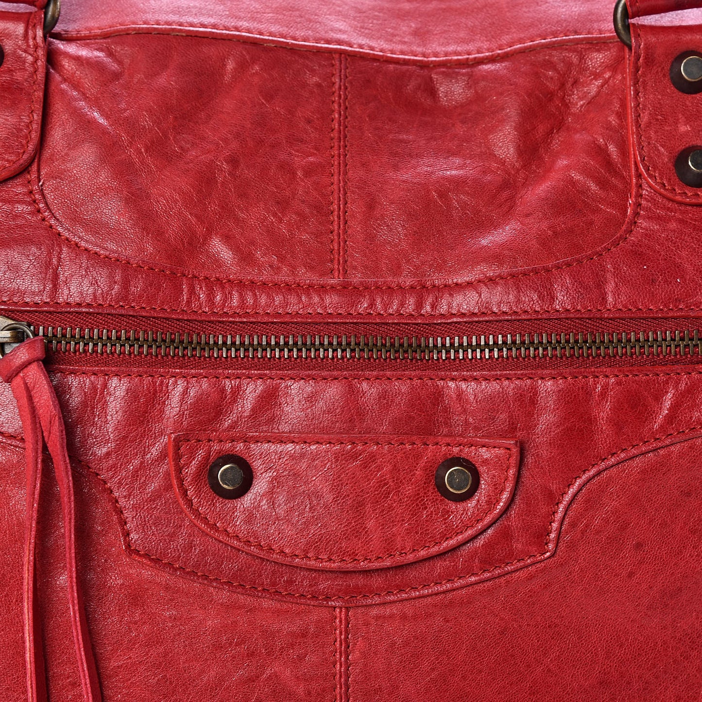 Agneau Classic Hardware Work Rouge Vif
