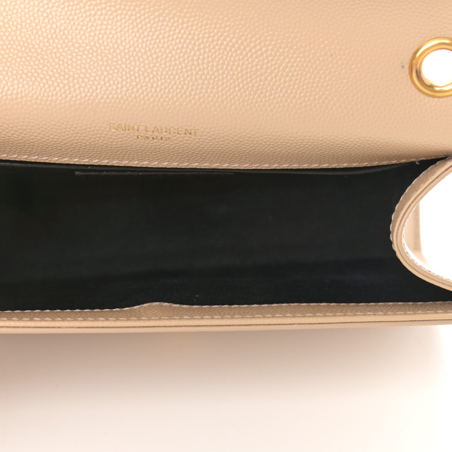 Saint Laurent Grain De Poudre Small Monogram Kate Satchel Nude Powder 5 of 11