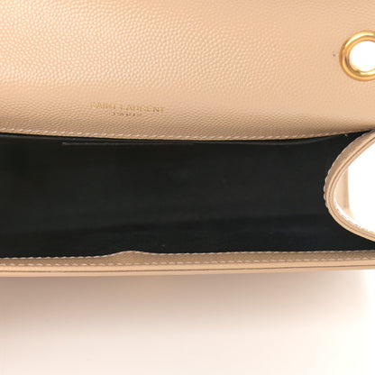 Saint Laurent Grain De Poudre Small Monogram Kate Satchel Nude Powder 5 of 11