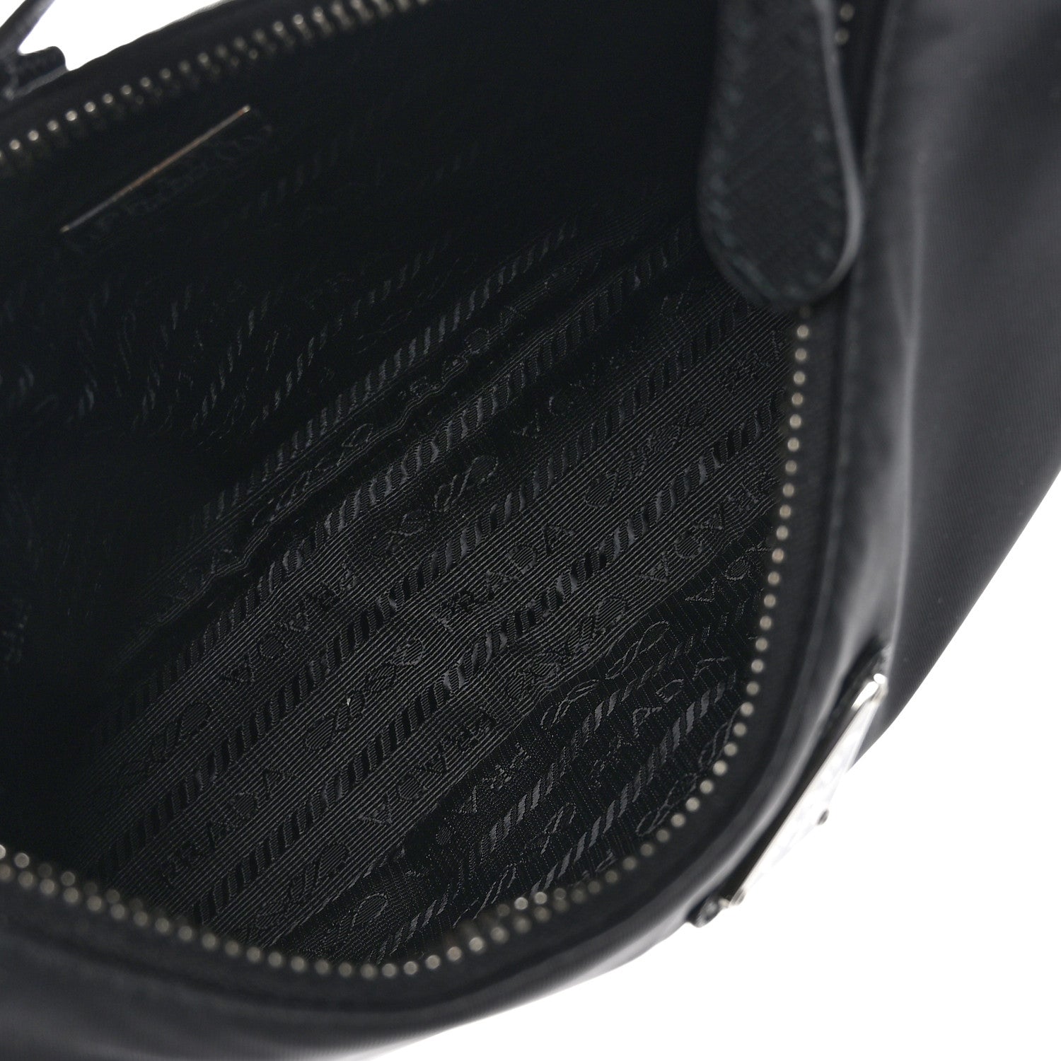 Prada Tessuto Nylon Saffiano Mini Re-Edition 2005 Bag Black 5 of 9