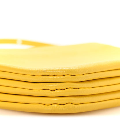 Celine Lambskin Small Trio Crossbody Bag Citron 9 of 12