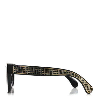 Chanel Acetate Metal Butterfly Sunglasses 71553 Black 3 of 7