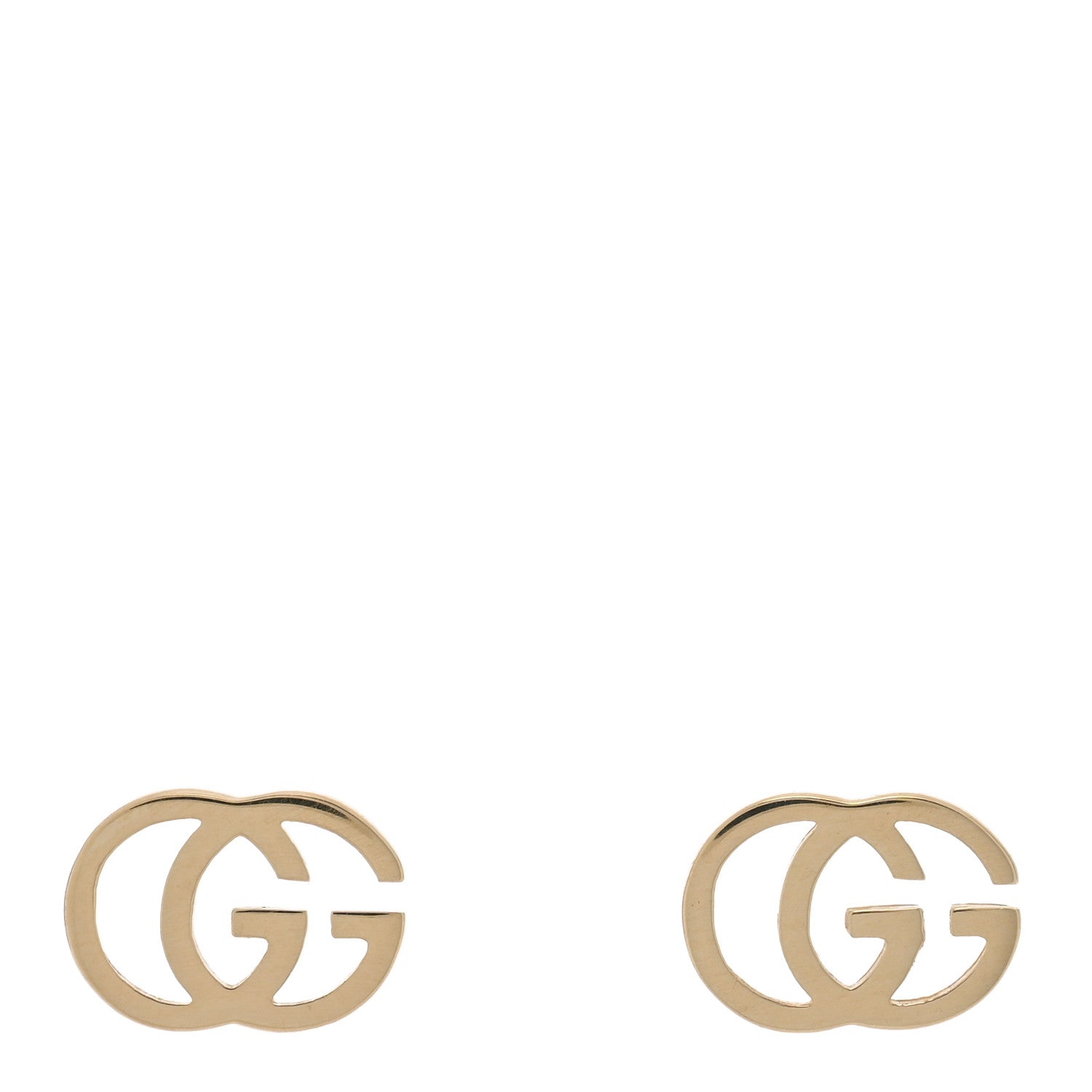 Gucci 18K Yellow Gold Running G Stud Earrings 1 of 5