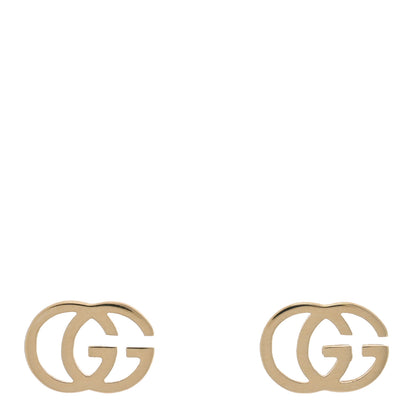 Gucci 18K Yellow Gold Running G Stud Earrings 1 of 5