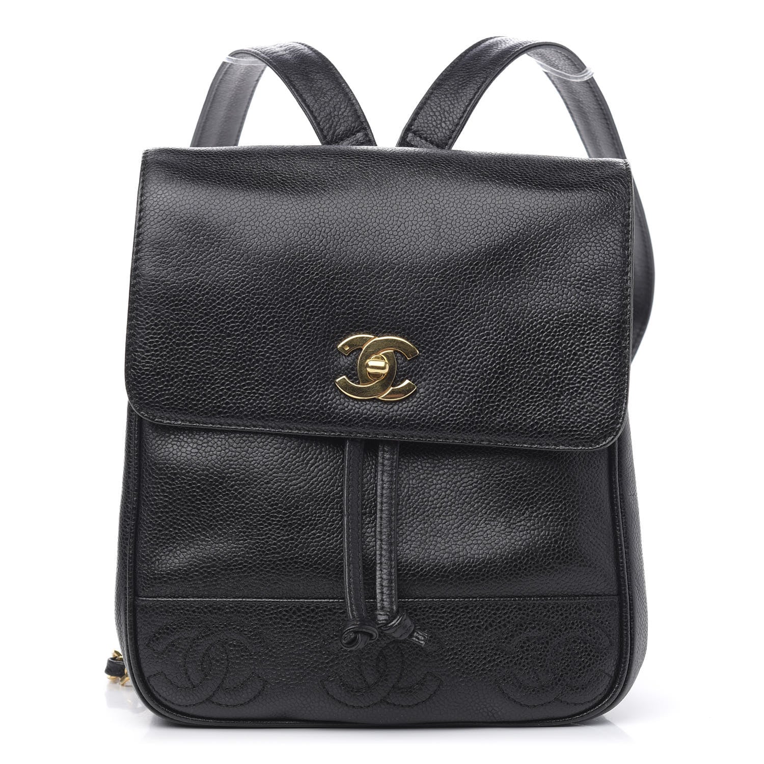 Chanel Caviar CC Backpack Black 1 of 9