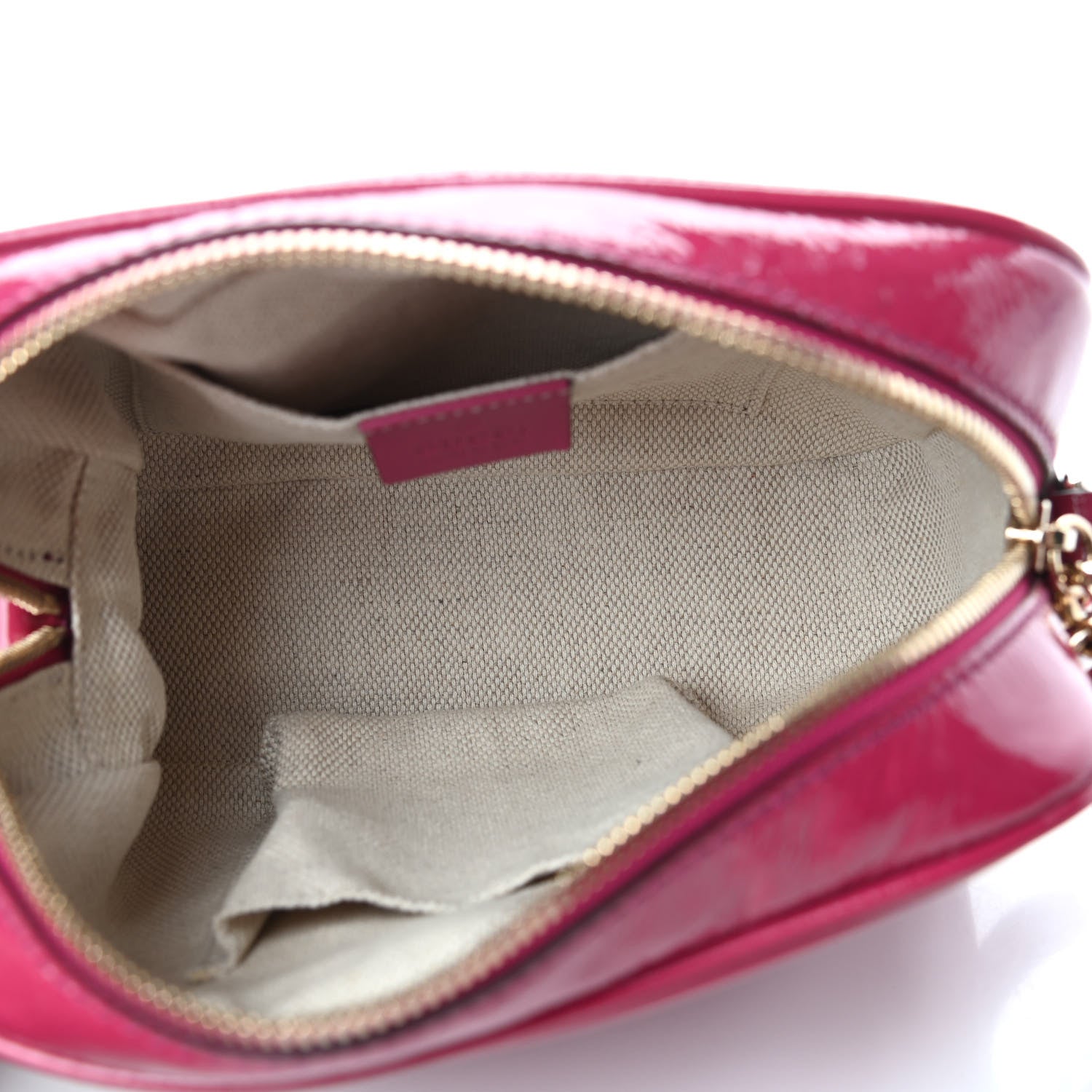 Gucci Vernice Naplack Small Soho Disco Bag Bright Bougainvillea 5 of 10