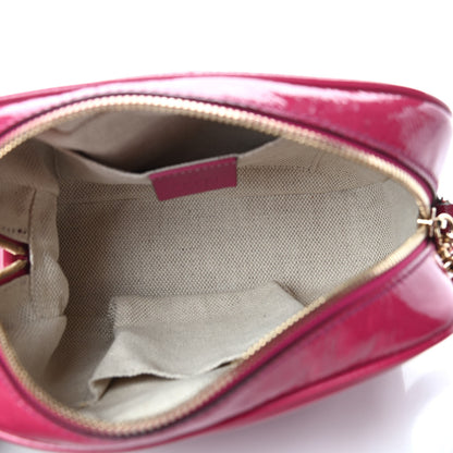 Gucci Vernice Naplack Small Soho Disco Bag Bright Bougainvillea 5 of 10