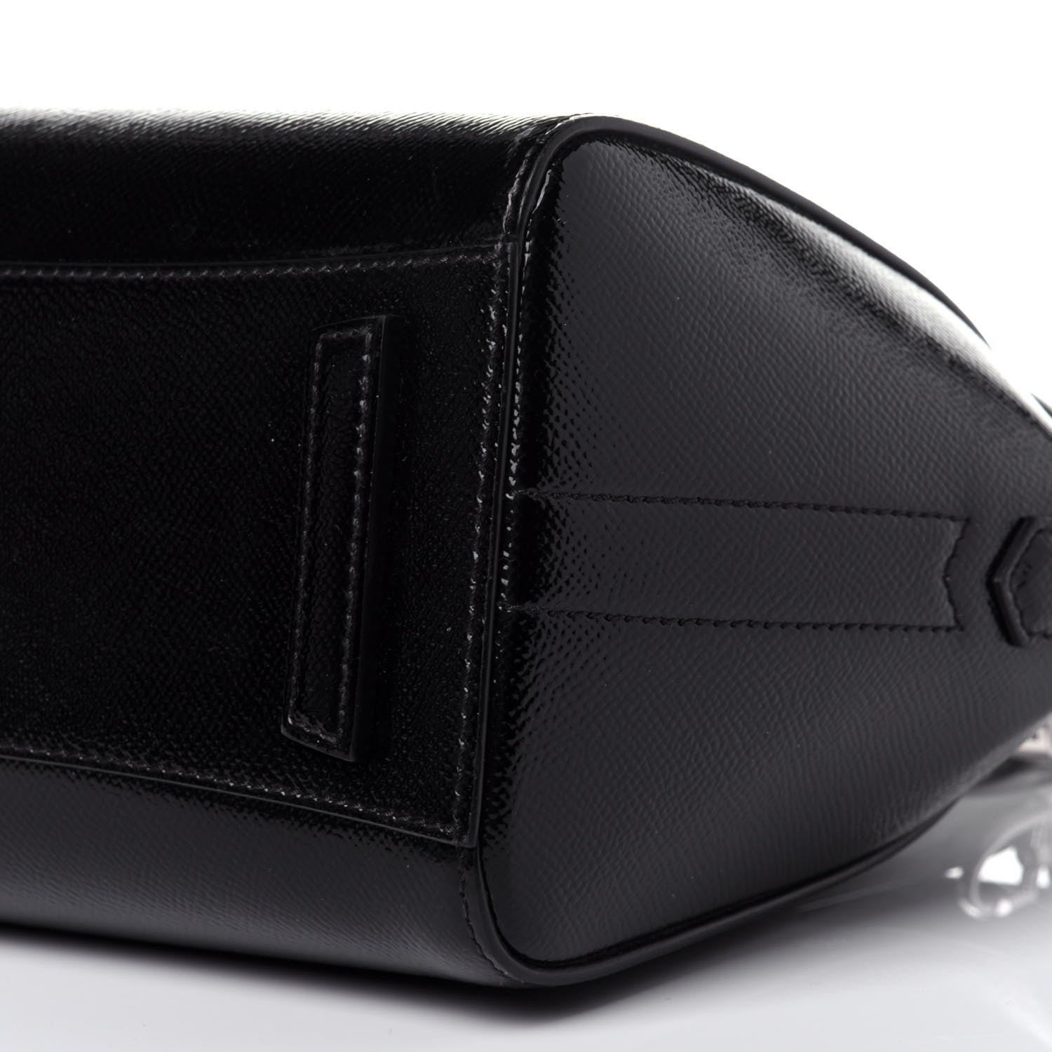 Givenchy Textured Patent Calfskin Mini Antigona Black 10 of 11
