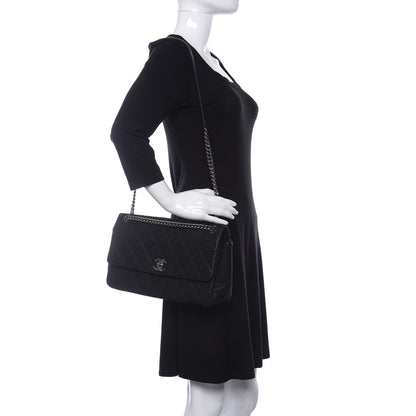 Chanel Iridescent Caviar Quilted Medium Lady Pearly Flap Black 2 of 11