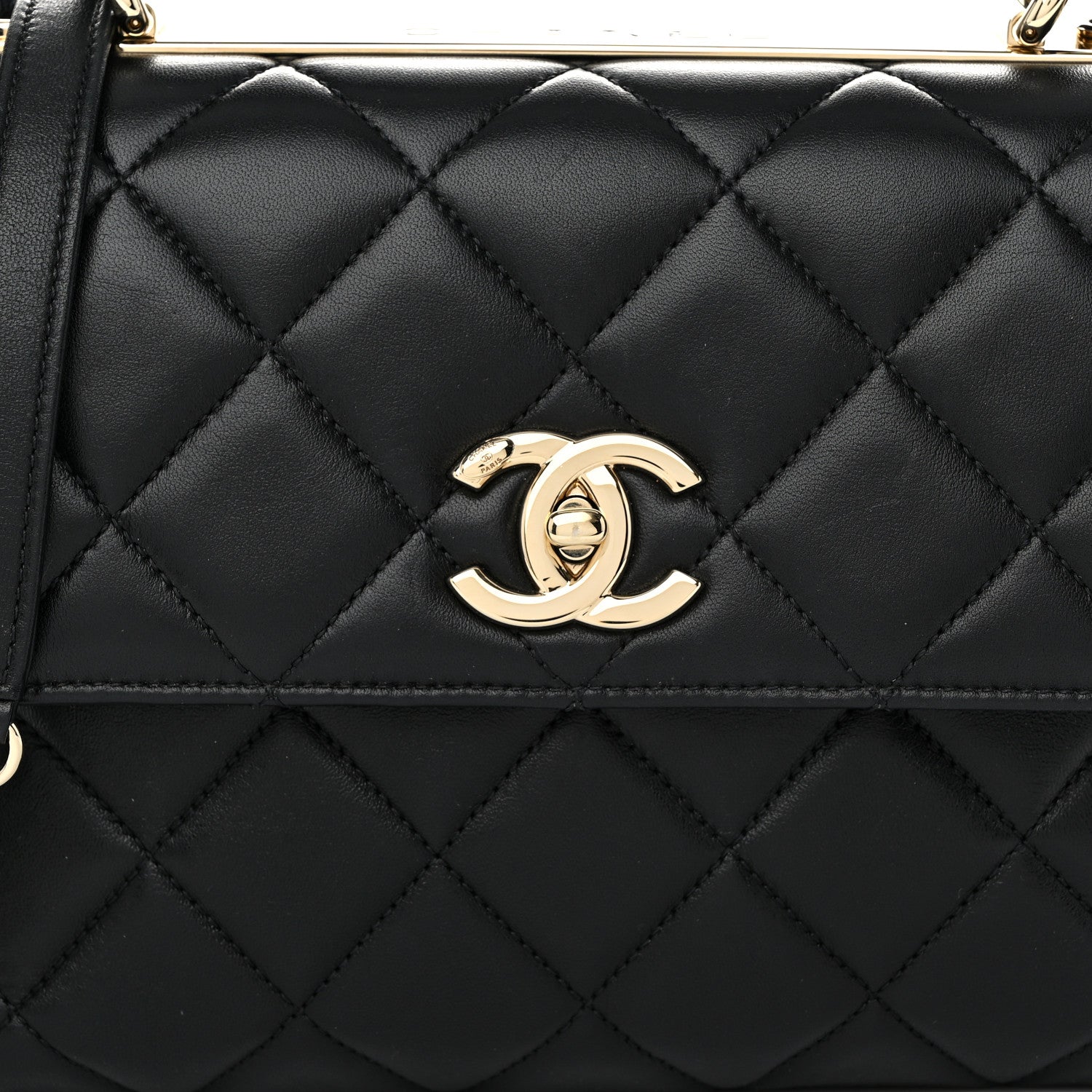 Chanel Lambskin Quilted Small Trendy CC Dual Handle Flap Bag Black 8 of 11