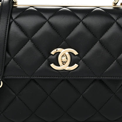 Chanel Lambskin Quilted Small Trendy CC Dual Handle Flap Bag Black 8 of 11