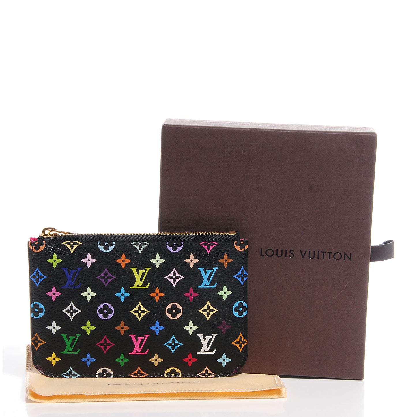Monogram Multicolor Key Pouch Black Grenade