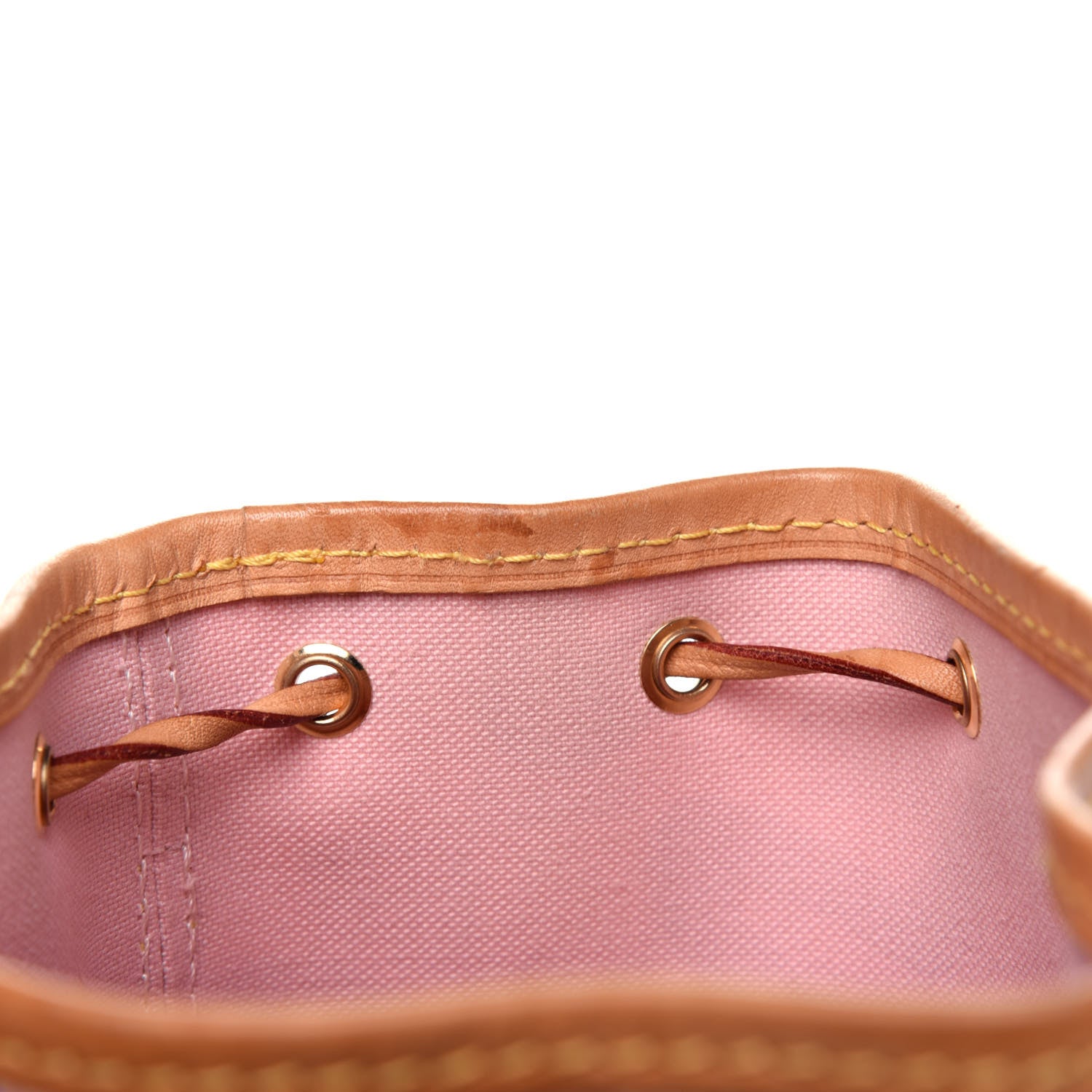 Louis Vuitton Damier Azur Tahitienne Nano Noe Rose Ballerine 8 of 15