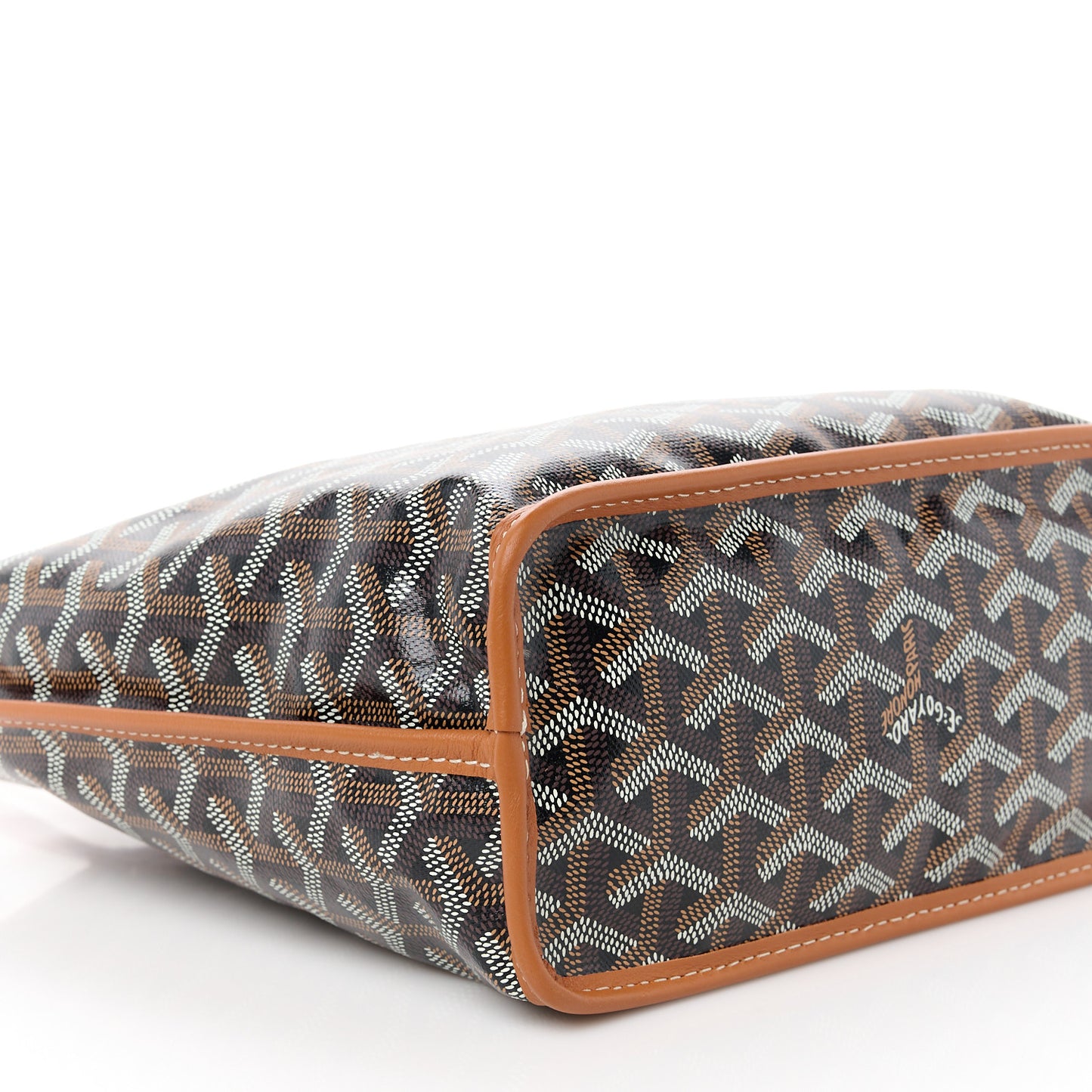 Goyardine Reversible Mini Anjou Black Gold