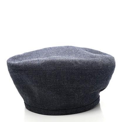 Hermes Denim Saint-Honore Beret 56 Indigo 7 of 10