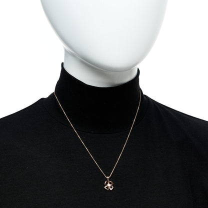 Bulgari 18K Rose Gold Diamond Fiorever Pendant Necklace 2 of 8