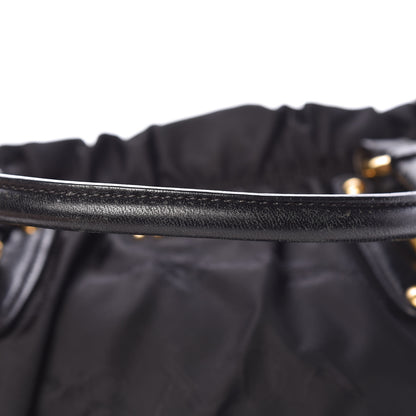 Prada Tessuto Nylon Jacquard Logo Tote Black 8 of 20