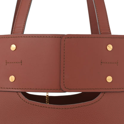Chloe Smooth Grained Calfskin Medium Aby Tote Sepia Brown 8 of 11