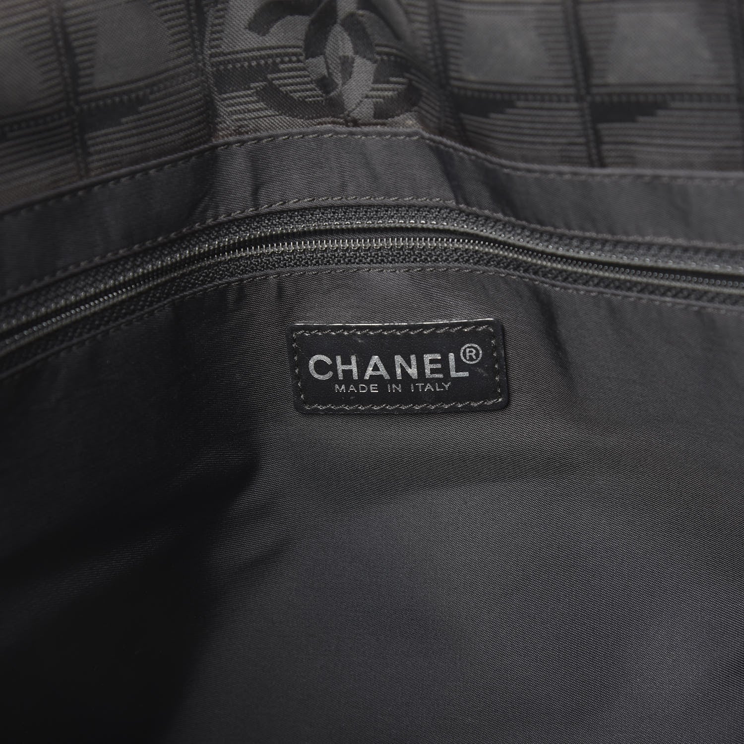 Chanel Nylon Large Travel Tote Black 9 of 12